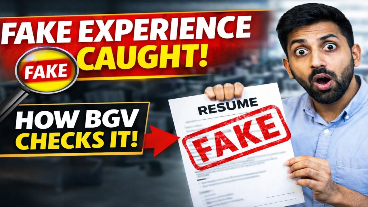 Fake Experience in IT Jobs? How BGV Catches It | Background Verification Explained | 2026 MNC