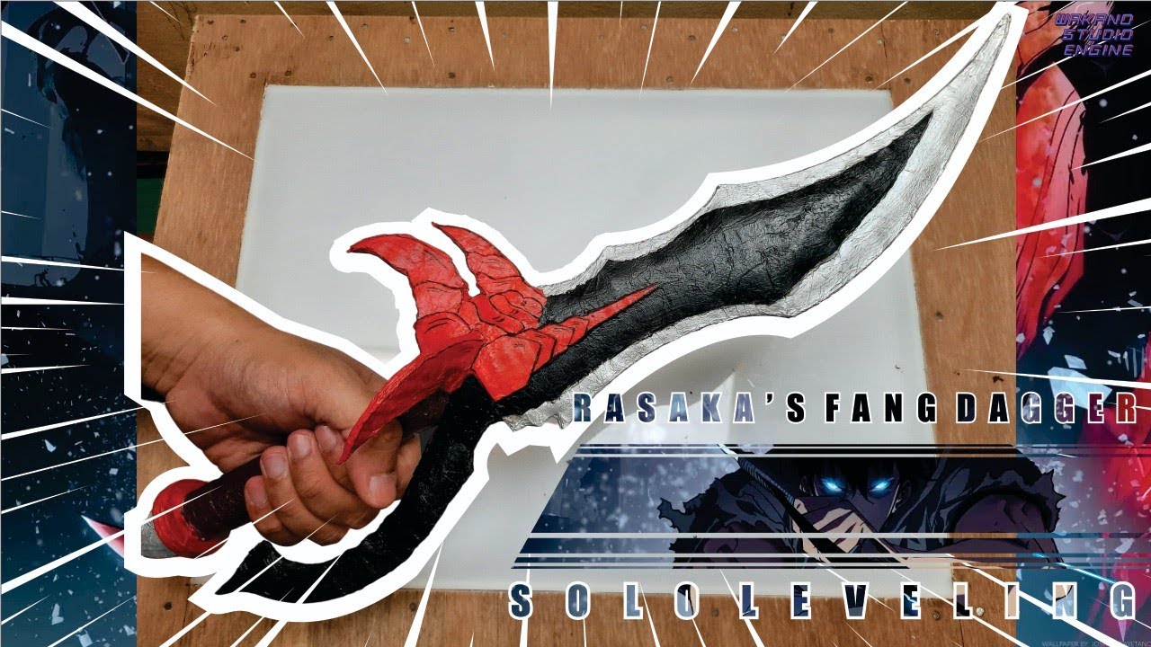 I MAKE RASAKA'S FANG BLADE DAGGER FROM CARDBOARD | SOLO LEVELING