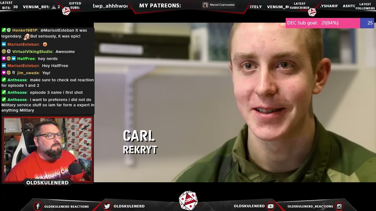 TWITCH LIVESTREAM 12/14/2025 REACTIONS and EPISODES 3 & 4of Swedish Arctic Ranger Training