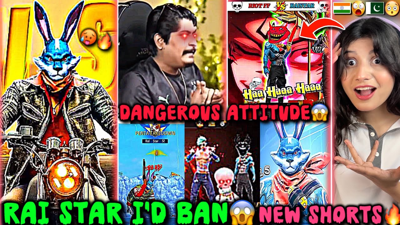 Reaction On Raistar😈Gaming Attitude Vid🔥 RAISTAR Angry💥Moments Freefire😈id ban😭#raistar