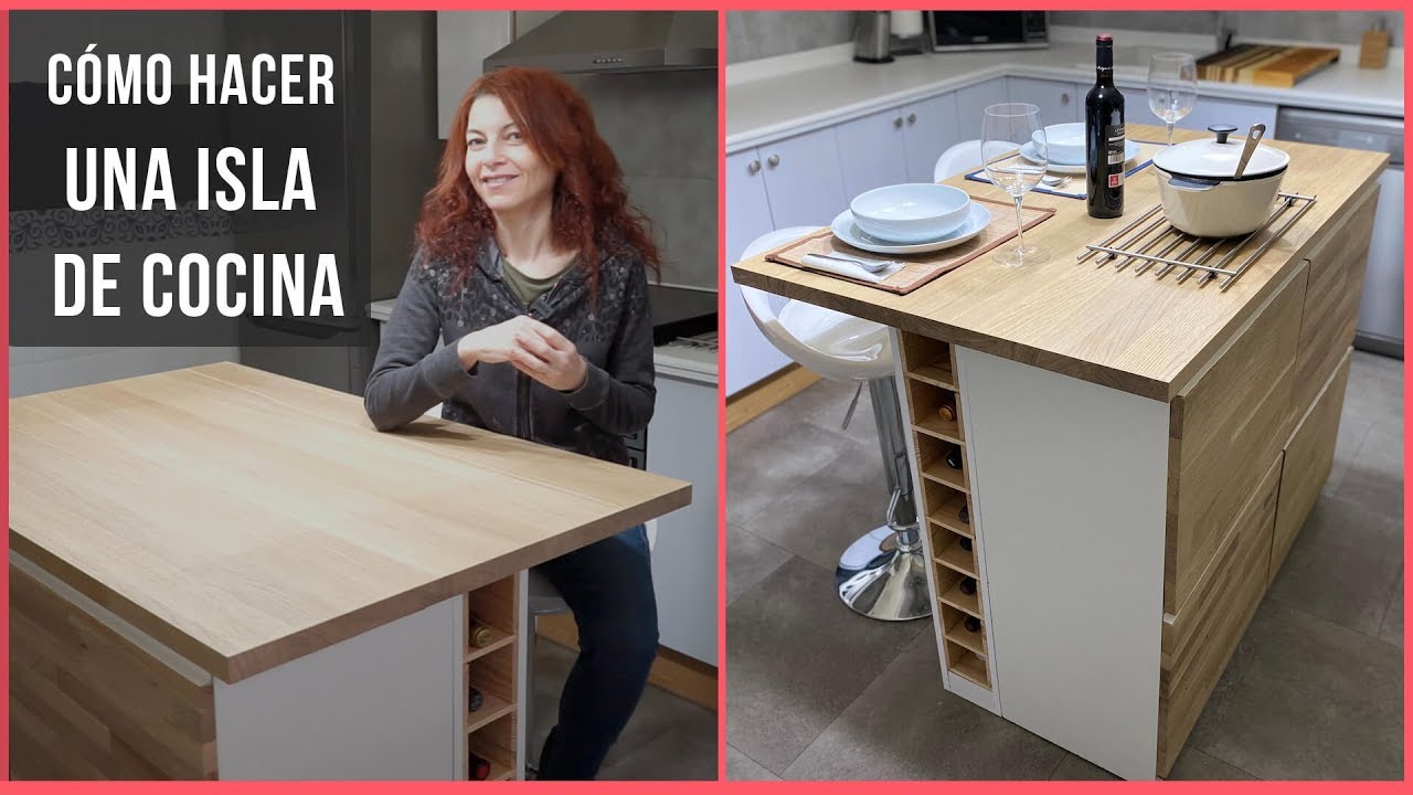 Cómo hacer una ISLA DE COCINA de madera MODERNA Y PRÁCTICA  | Bricoydeco