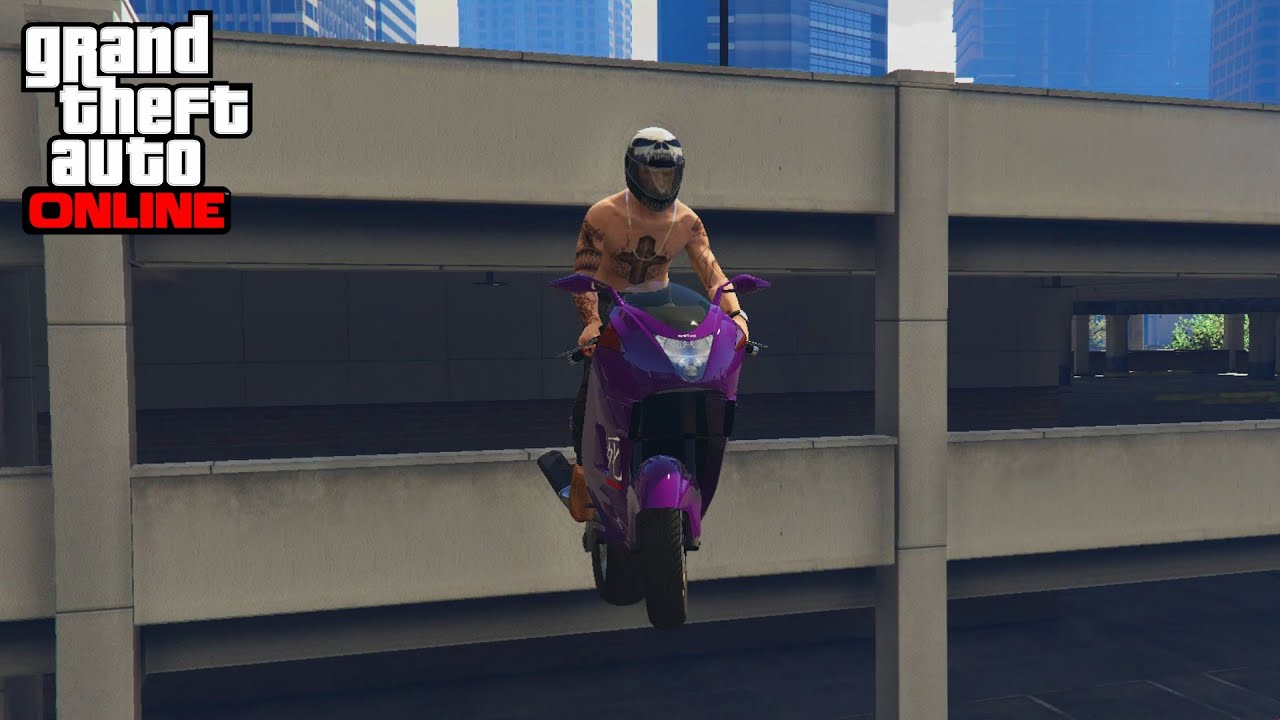 GTA 5 - Reverse Moto parking entry ?! AMAZING !
