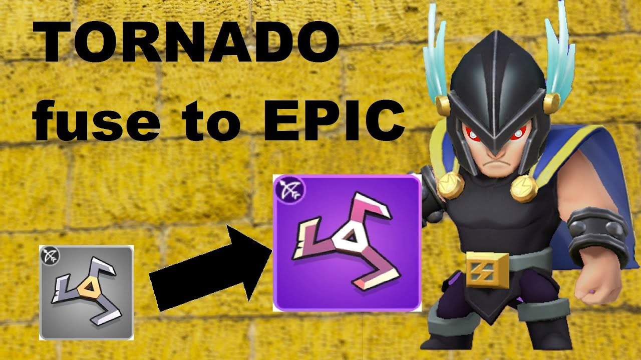 ARCHERO: Fuse/ Make TORNADO From Common to Perfect Epic | DMG & Stats | INCREASE EPIC WEAPON DAMAGE