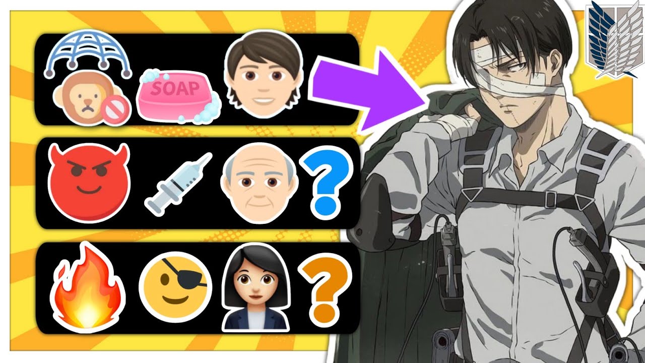 ATTACK ON TITAN QUIZ⚔️|Guess The Character|Guess The Attack On Titan Character By Emojis 🕹Anime quiz