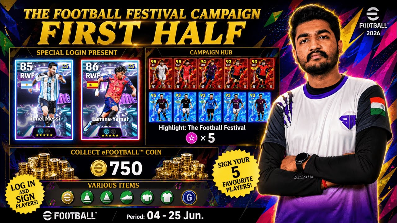 FREE SHOWTIME + 750 COINS! 😱🔥 | Football Festival Campaign LIVE | eFootball 2026