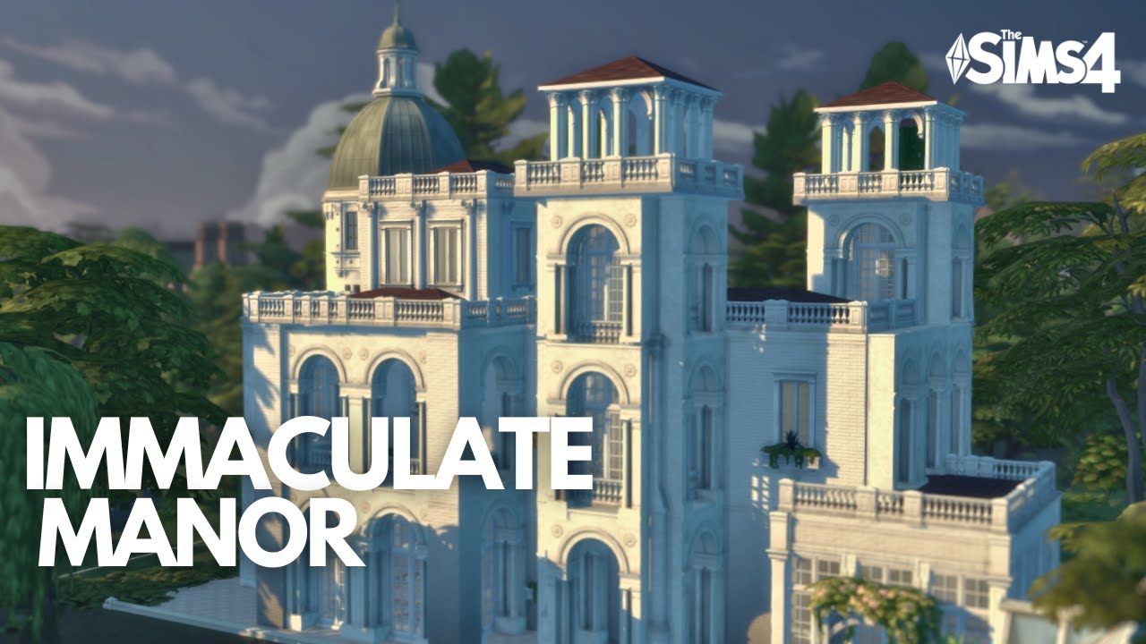 The Immaculate MANOR - Sims 4 Speedbuild in Stop Motion - CC List