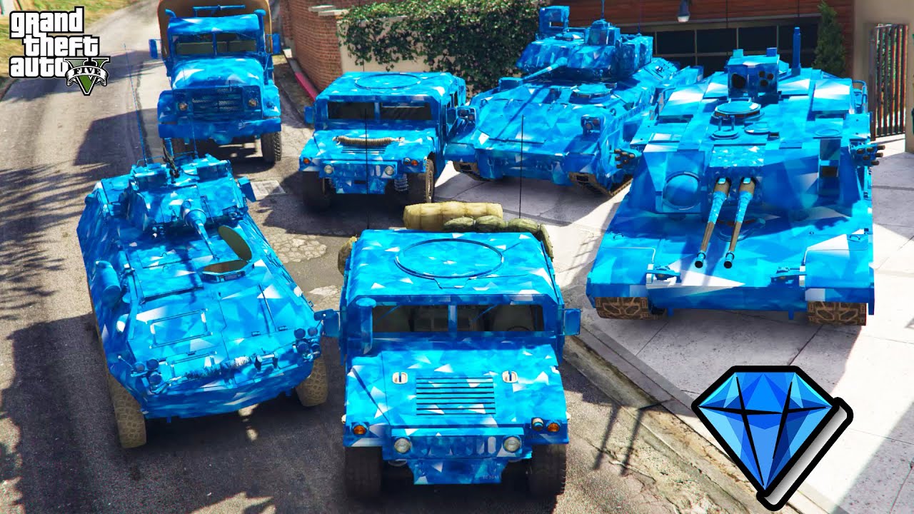 Stealing Diamond United States Military Vehicles in GTA V..! | (GTA V Heist)