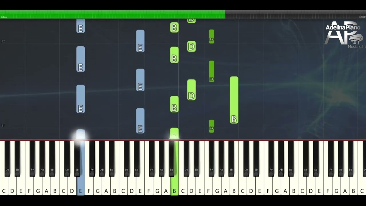 Yes - Wonderous Stories | Adelina Piano synthesia tutorial