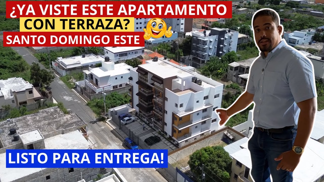 APARTAMENTO LISTO PARA ENTREGA CON AMPLIA TERRAZA EN SANTO DOMINGO ESTE | AUTOPISTA DE SAN ISIDRO