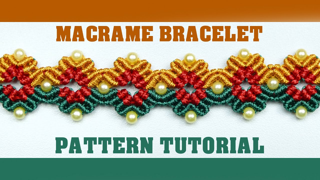 DIY Colorful Flower Bracelet Macrame Tutorial