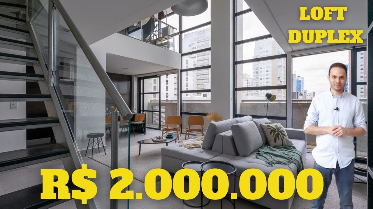 TOUR APARTAMENTO DE LUXO LOFT DUPLEX NA VILA NOVA CONCEIÇÃO SÃO PAULO