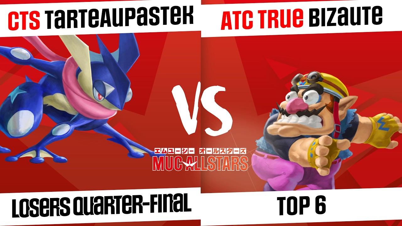 [MUC AllStars #20 - S2] Top 6 - CTS | TarteAuPastek (Greninja, Ike) VS ATC True | Bizaute (Wario)