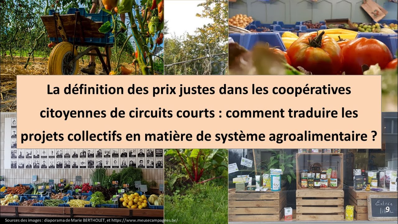 La d&eacute;finition des prix justes dans les coop&eacute;ratives alimentaires citoyennes de circuits courts