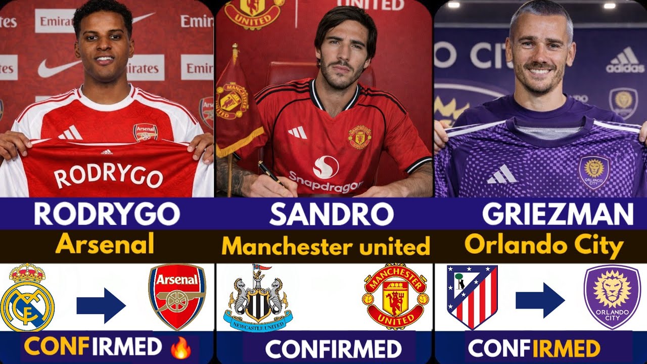 🚨LATEST CONFIRMED TRANSFER NEWS AHEAD OF TRANSFER WINDOW 2026  Rodrygo to Arsen✅️, Sandro 🔥 Griezman
