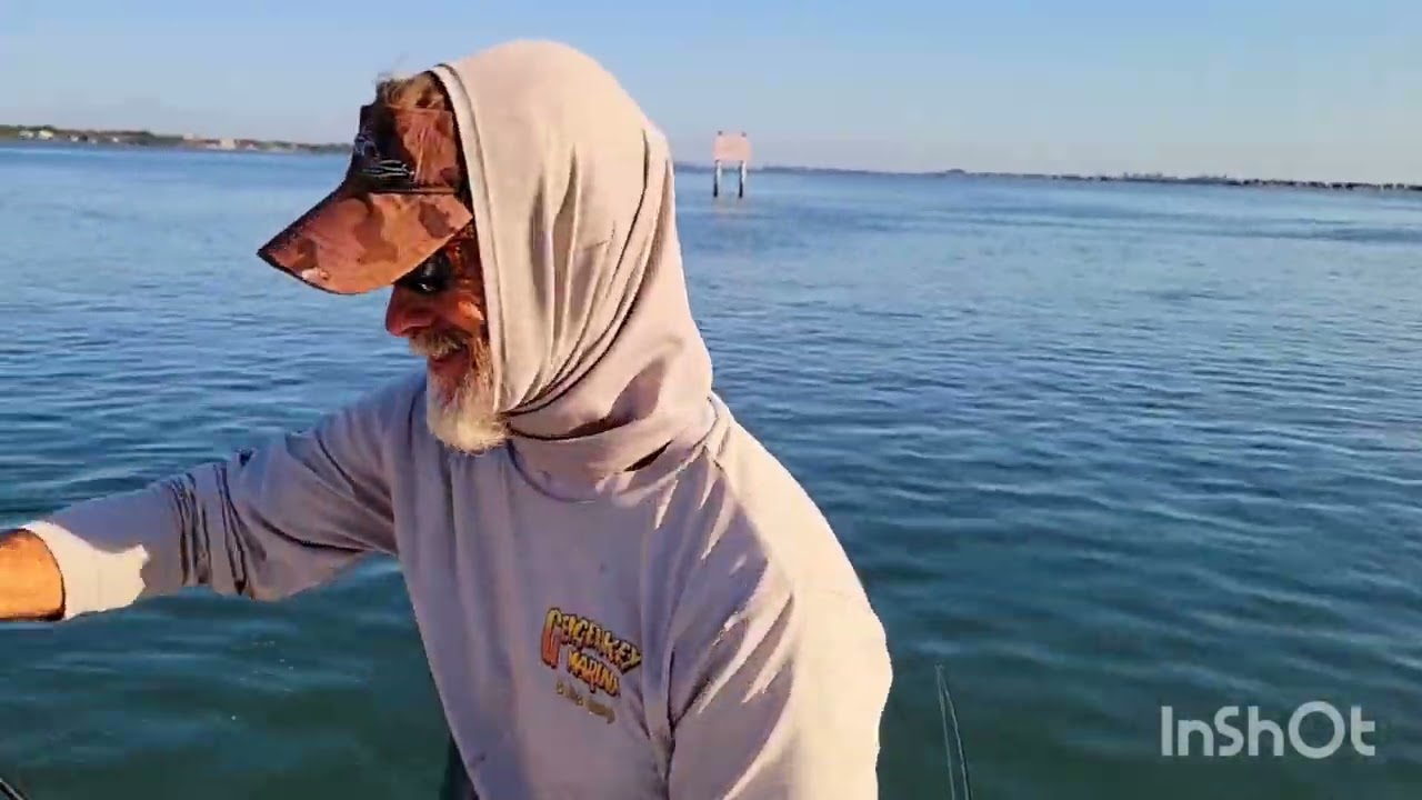 Me and Rich jig fishing the bridge!!