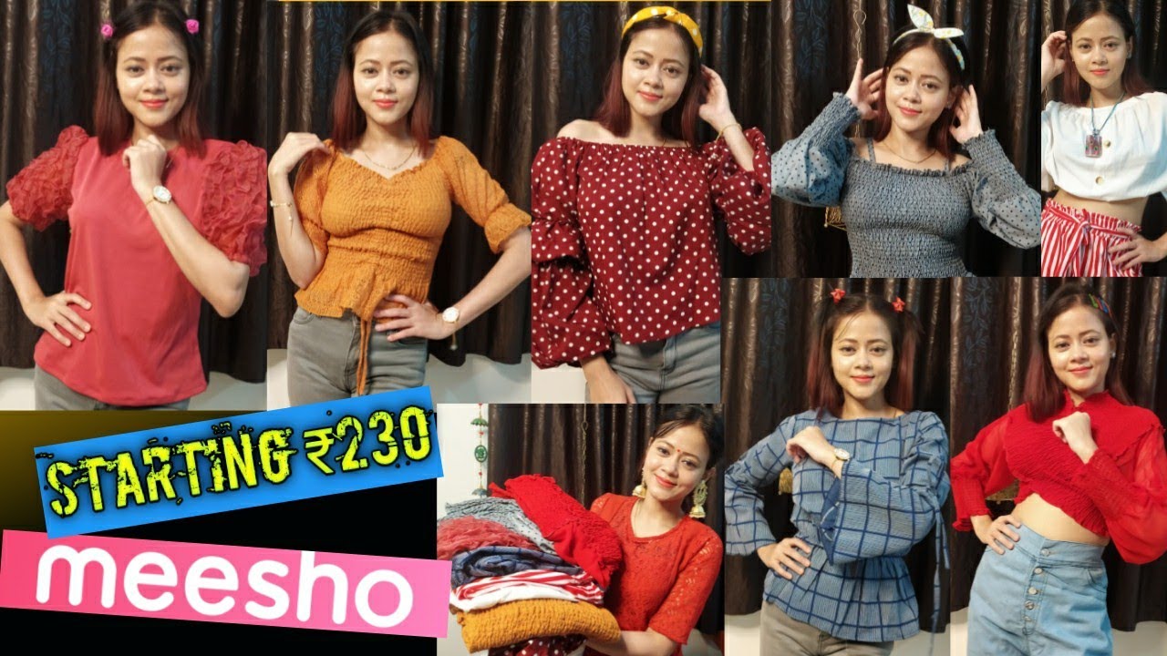 MEESHO TOPS HAUL| Meesho Partywear Tops Haul | Starting ₹230 | Meesho Haul Meesho online shopping
