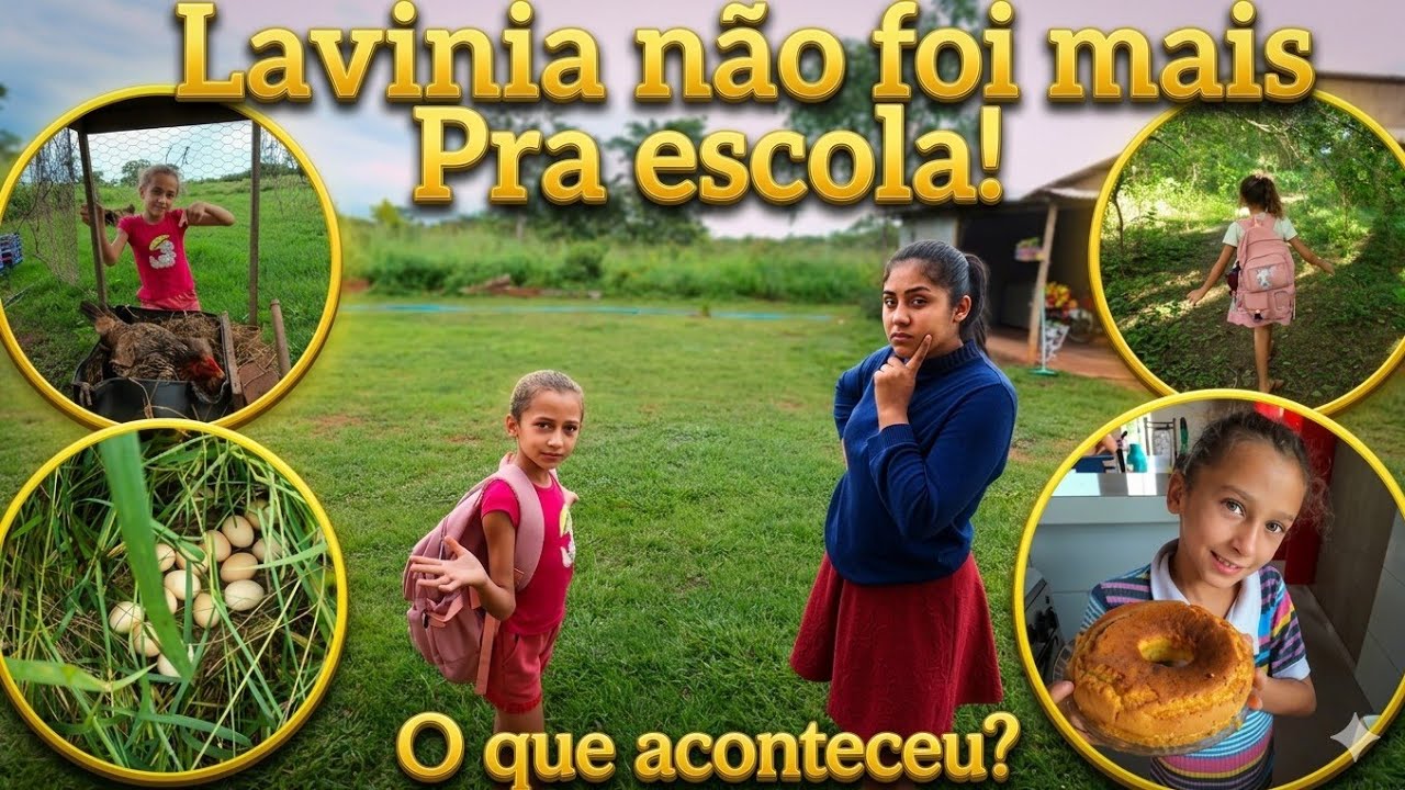 Vlog| ELA SÓ FOI 2 DIAS PRA ESCOLA… ROTINA REAL NA ROÇA 🌾😔