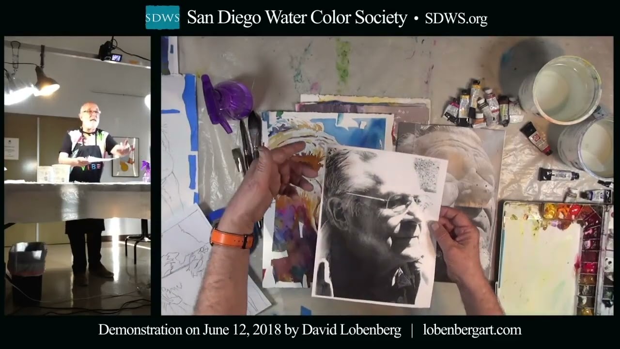 Expressively painting a portrait step-by-step.