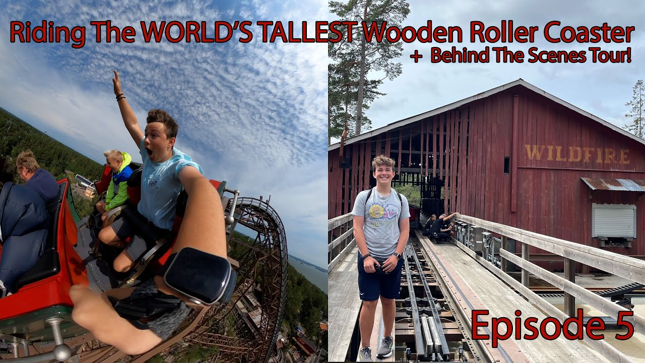 Riding The WORLDS TALLEST Wooden Roller Coast | Kolmården VLOG | Episode 5