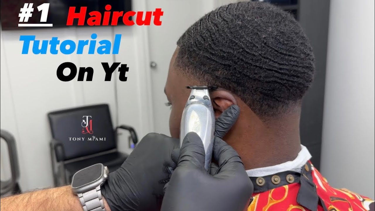 Advanced Haircut Tutorial - High taper 2 blade brush waves