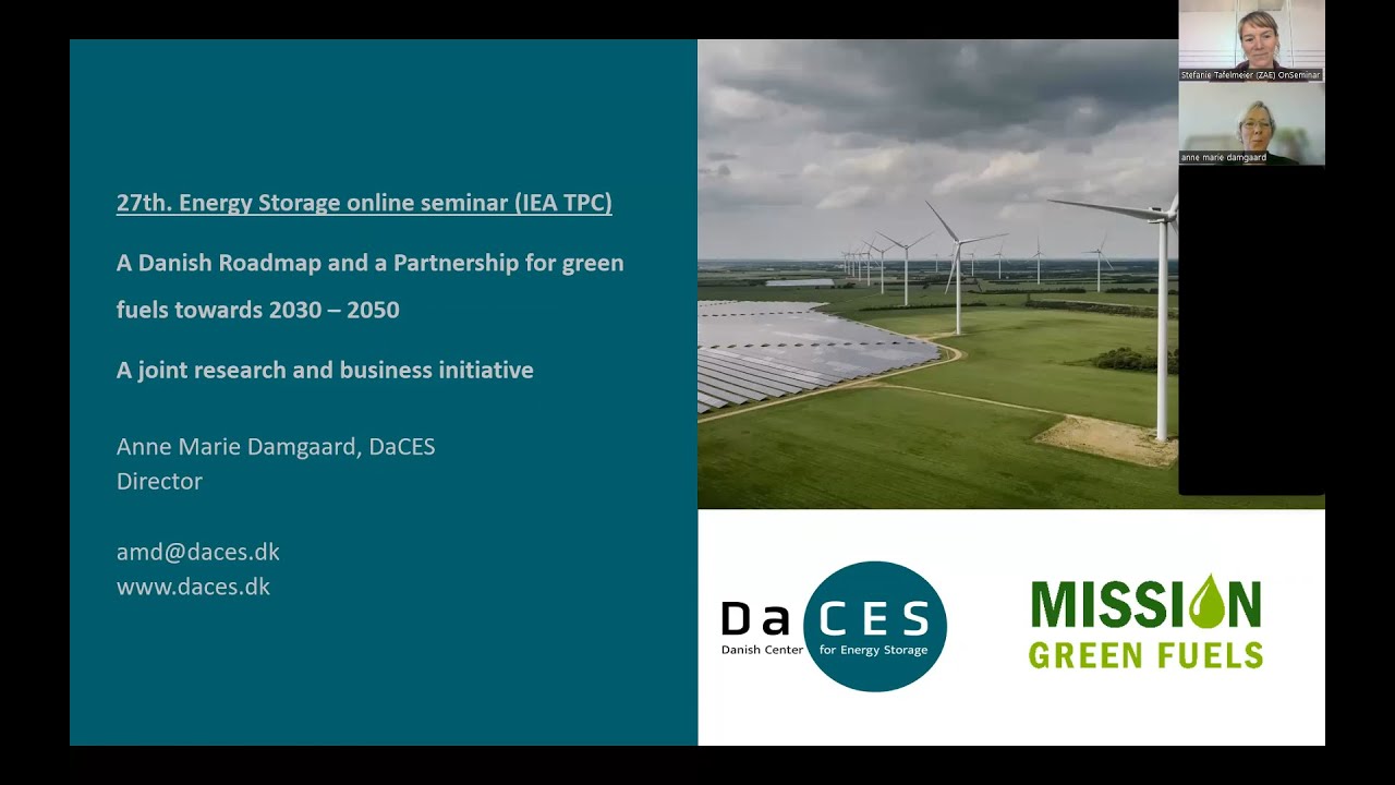 IEA ES TCP OnSeminar, 19 September 2024: Roadmaps for Energy Storage 2