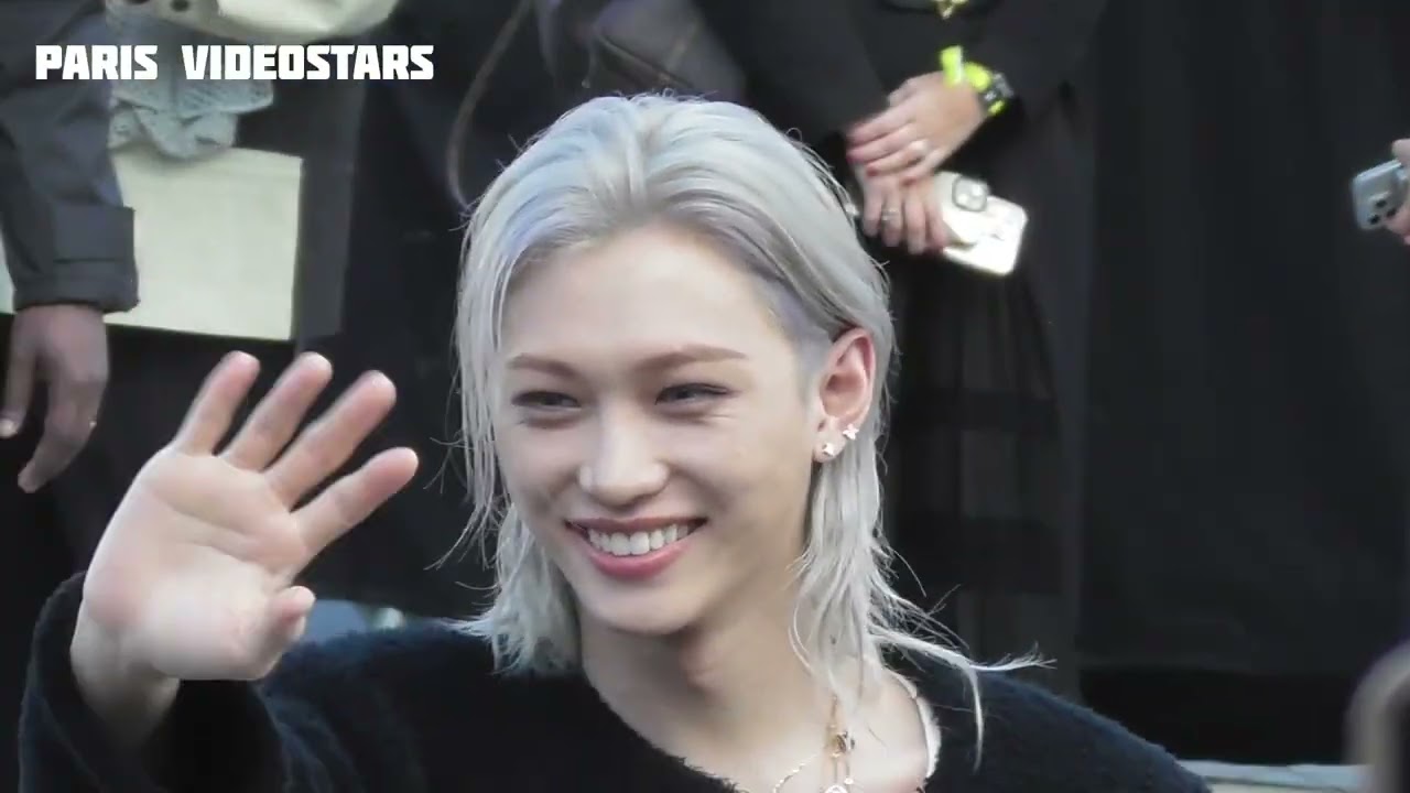 Felix STRAY KIDS arrival at show Louis Vuitton @ Paris 10 march 2026 Fashion Week 