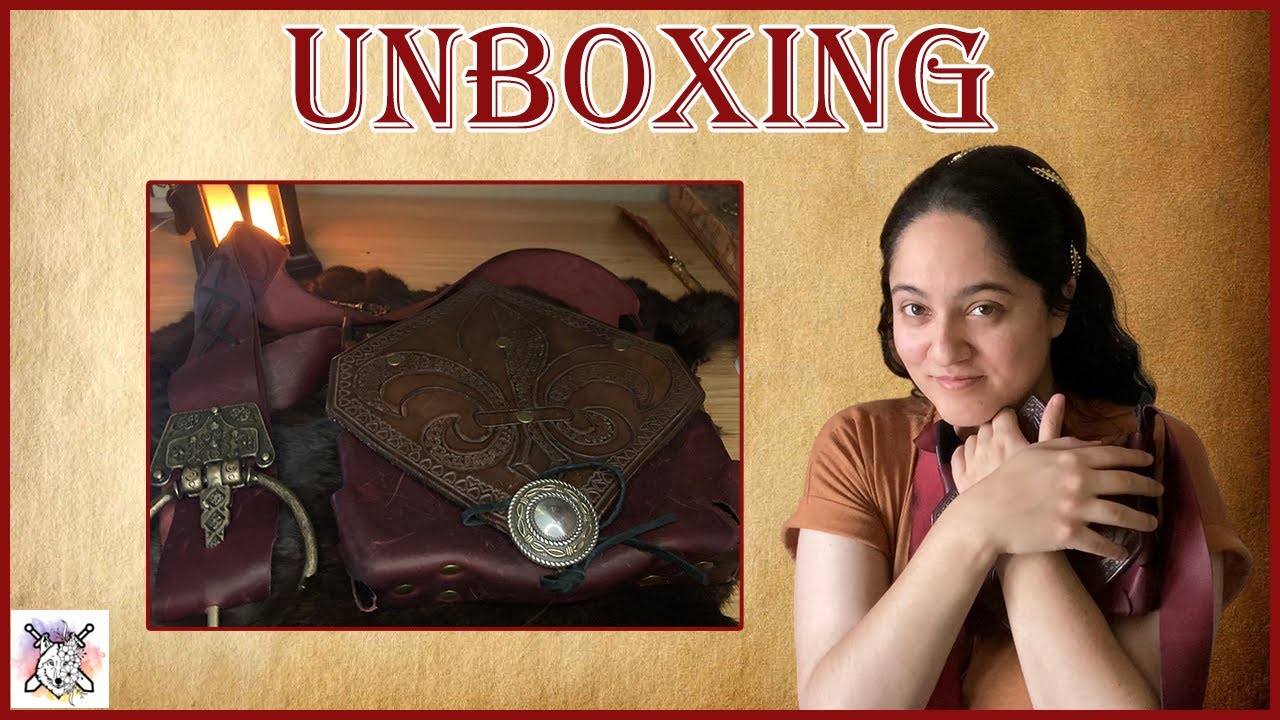 Custom Medieval Fantasy Leather Satchel Unboxing!