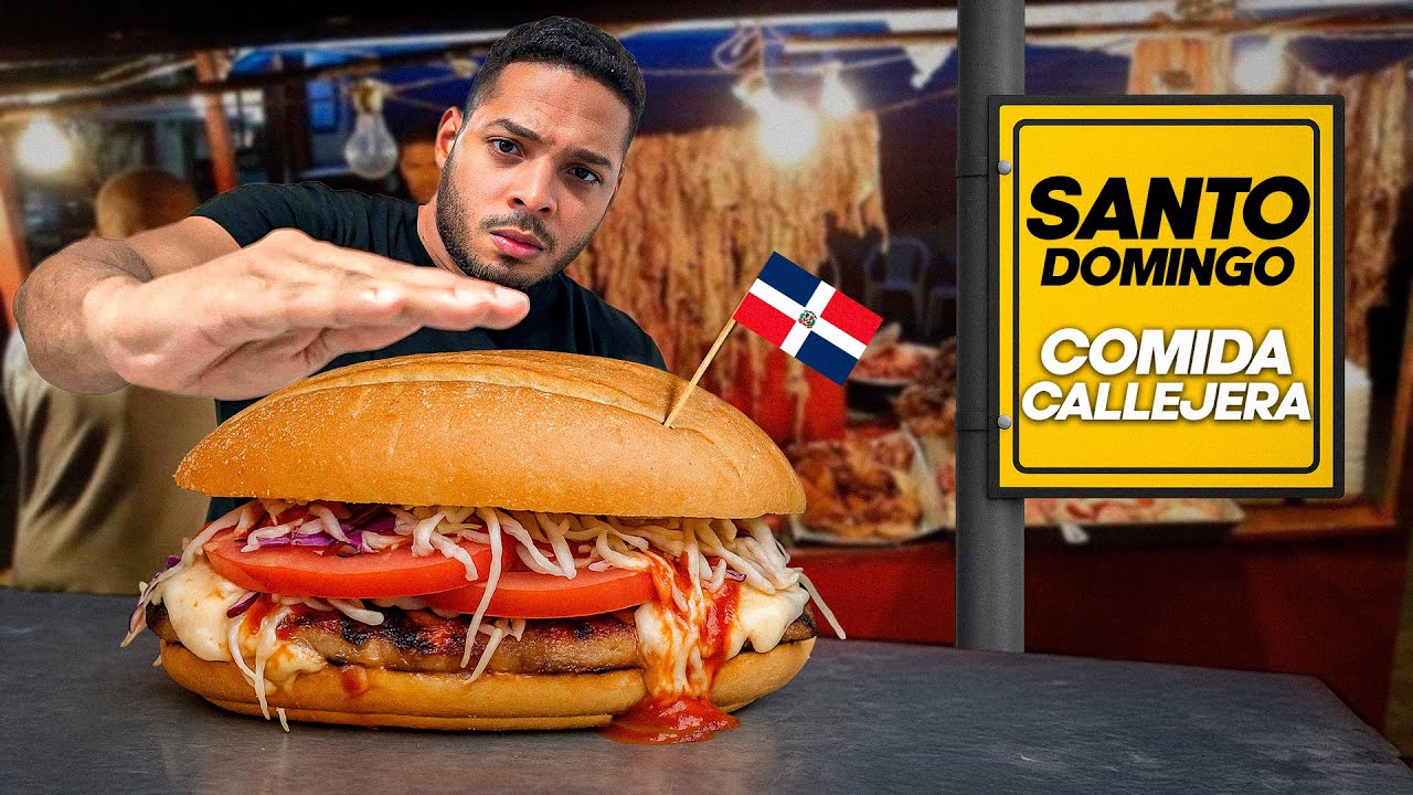 PROBANDO Comida Callejera de SANTO DOMINGO Republica Dominicana