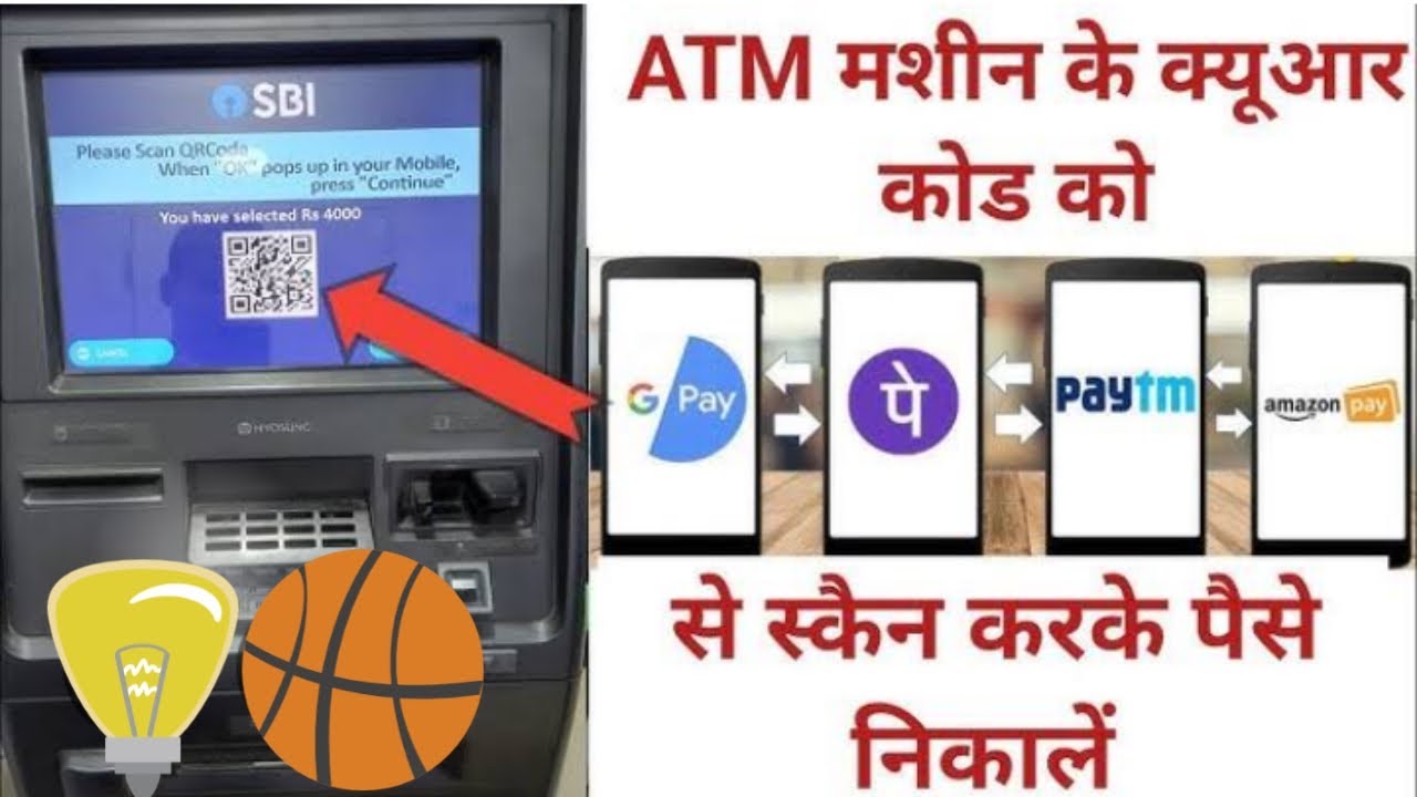 ATM 🏧 Se QR Code Scan Krke Pasa Kase Nikale. #sbi  #atm  #phonepe #google #money #bank #cash