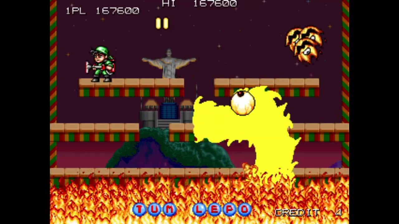 TumblePop (Arcade) &ndash; Full Playthrough | Data East 1991 Retro Classic