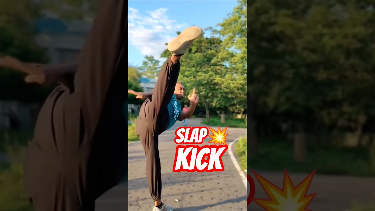 Slap kick tutorial💥😱#kick #mma #kickboxing #muaythai #fight#viralshorts #selfdefense #trendingshorts