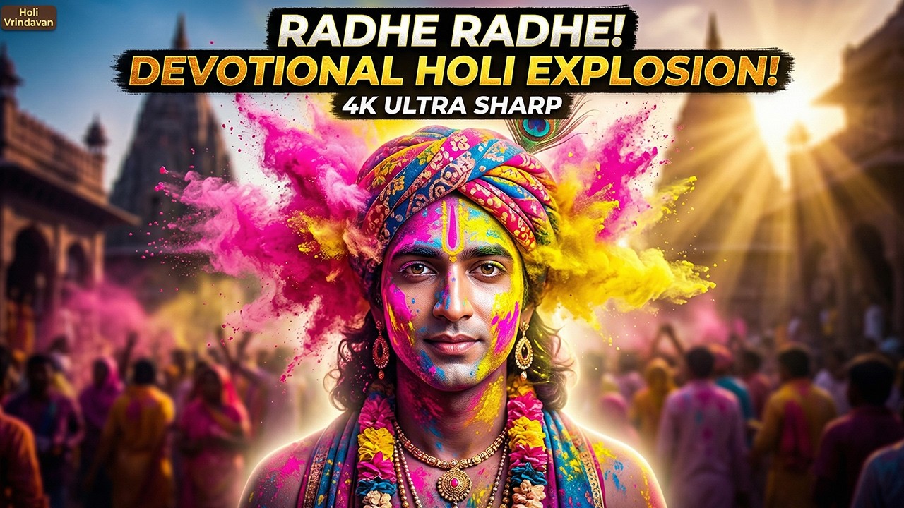 Holi Special 2026 🌸 Radha Krishna Romantic Cinematic Video | AI Generated Epic