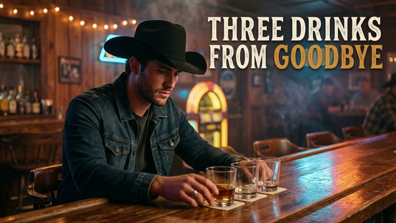 Three drinks from goodbye | Emotional country heartbreak song