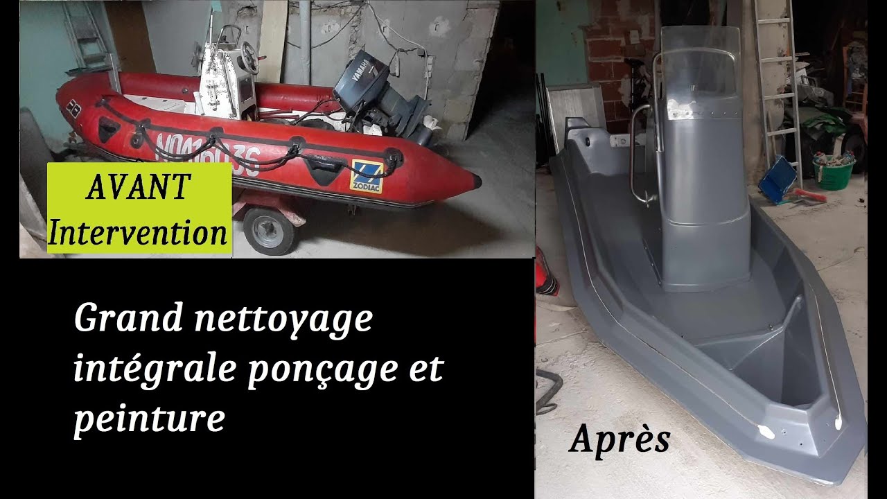 Restauration d'un Zodiac Pro 4.20 Semi Rigide Partie 2
