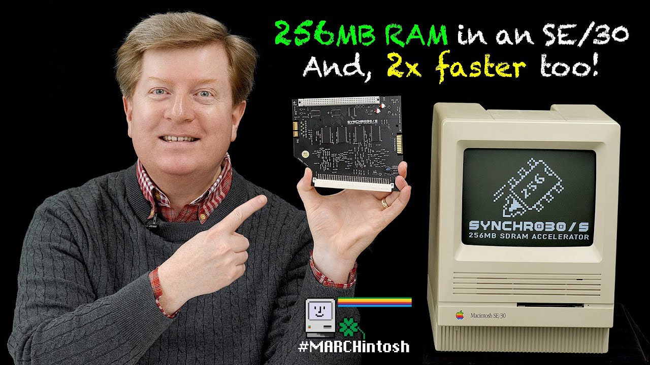 Synchr030/S: 256MB Accelerated SDRAM PDS Card for Mac SE/30