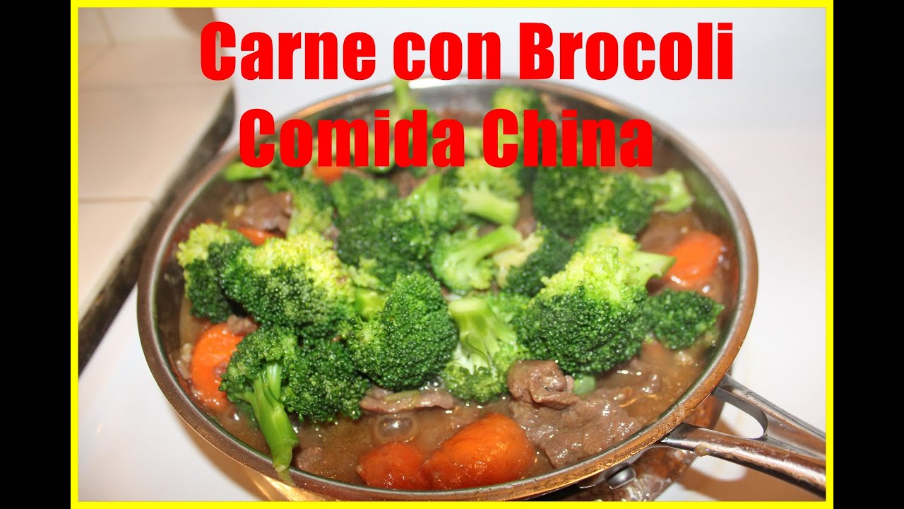Como Hacer Bistec con Brocoli, Carne con Brocoli, Comida China
