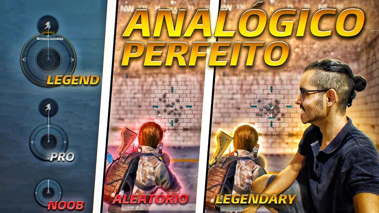 MOVIMENTAÇÃO PERFEITA AJUSTE SEU ANALÓGICO E MELHORE💀HIP FIRE COLADO MOVIMENTAÇÃO DE PRO PLAYER