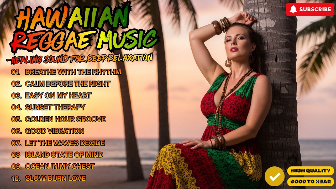 🌴 Tropical Chill Reggae – Hawaiian Ocean Vibes for Summer Peace & Relaxation ☀️
