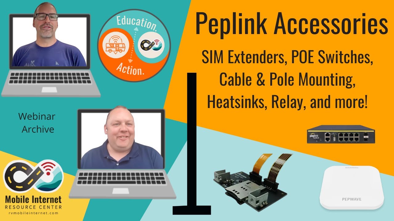 Peplink Router Accessories: Access Points, Heatsink, Cabling, Pole, POE Switches and more!