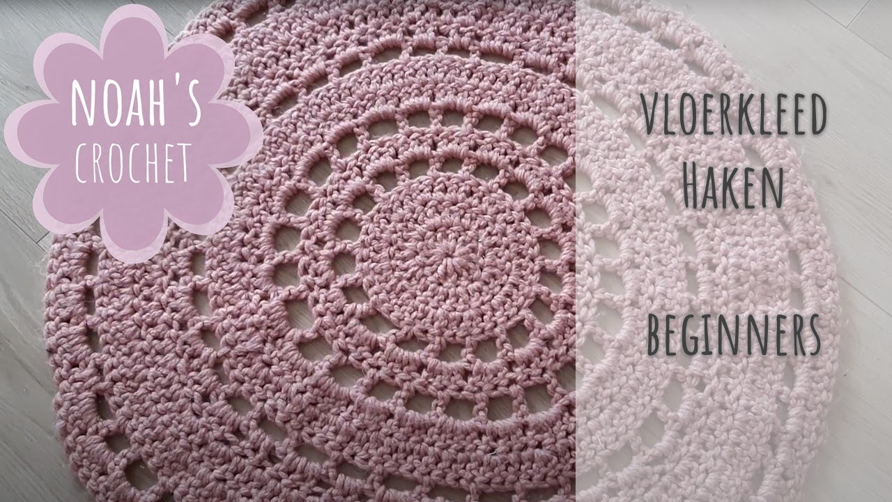 HAAK JE EIGEN VLOERKLEED (beginners) #crochet #christmasgift #haken