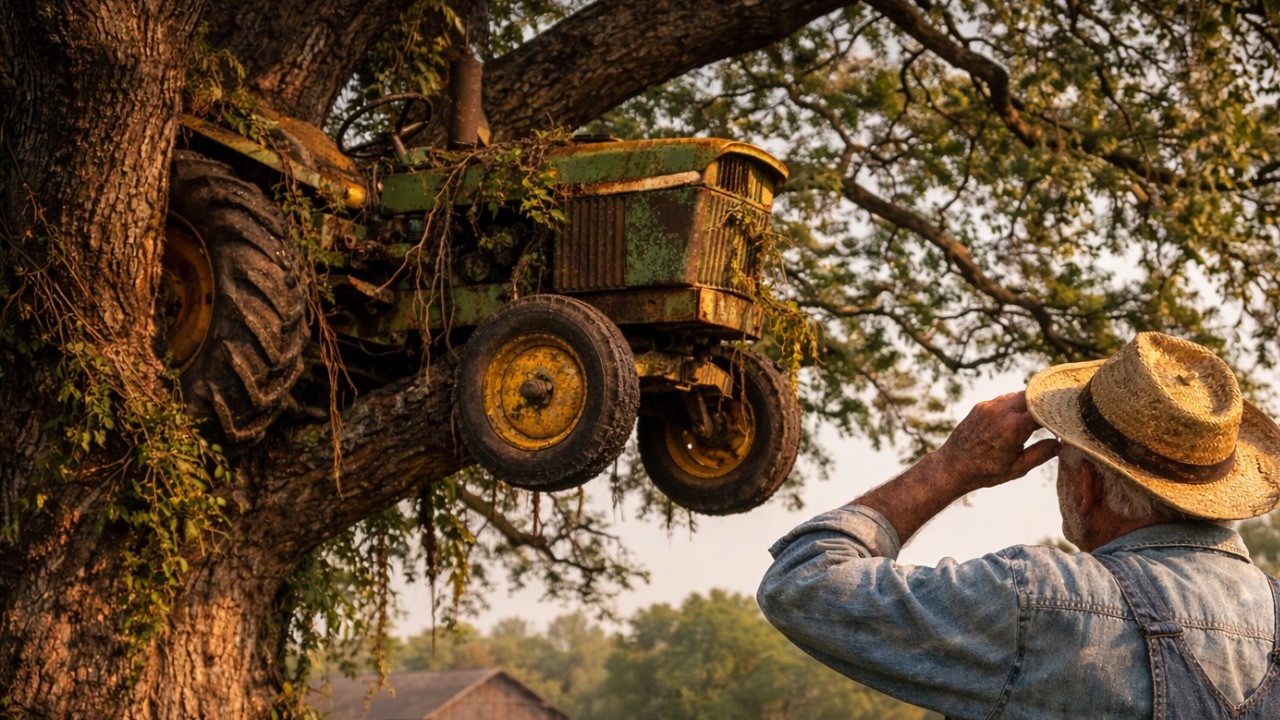 “1964 John Deere 4020 Trapped Inside a Tree for Decades — Full Resurrection”