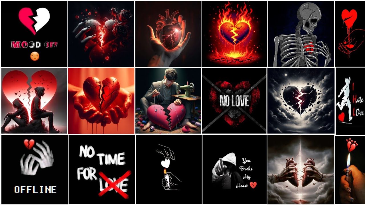 Broken heart 💔  Broken heart dp photo | heart broken dp photo for whatsapp | heart broken images