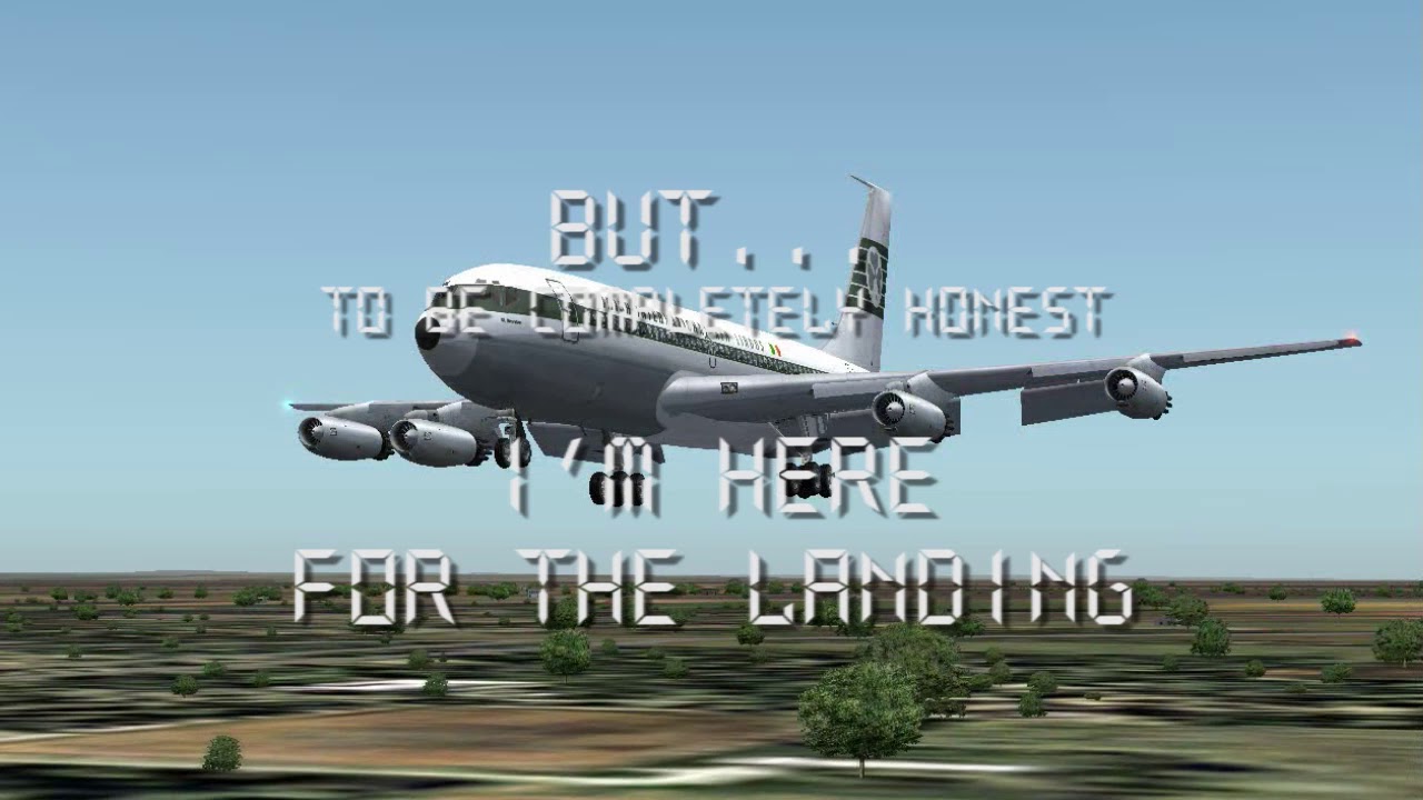 [FS2004] HJG/CS Boeing 720 test landing