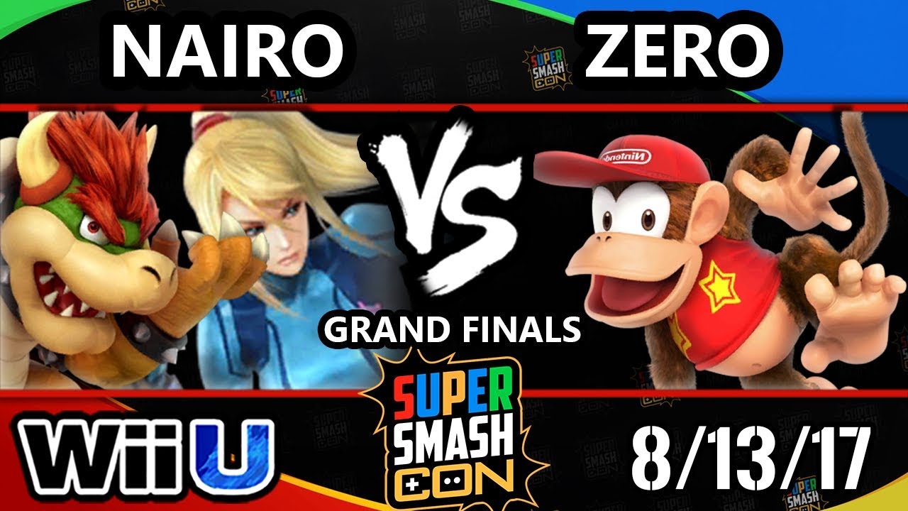 Smash Con 2017 Smash 4 - NRG | Nairo (ZSS, Bowser) Vs TSM | Zero (Diddy Kong) Wii U GF