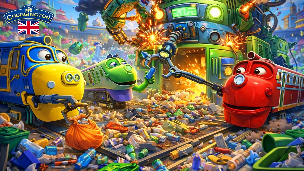 Wilson vs the Broken Recycling Machine!♻️ Recycling Trouble! | Chuggington | Train Adventure