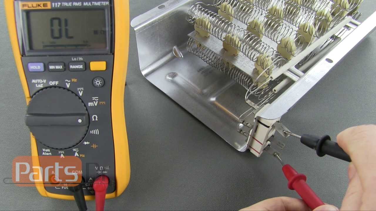 Как проверить целостность нагревательного элемента сушилки