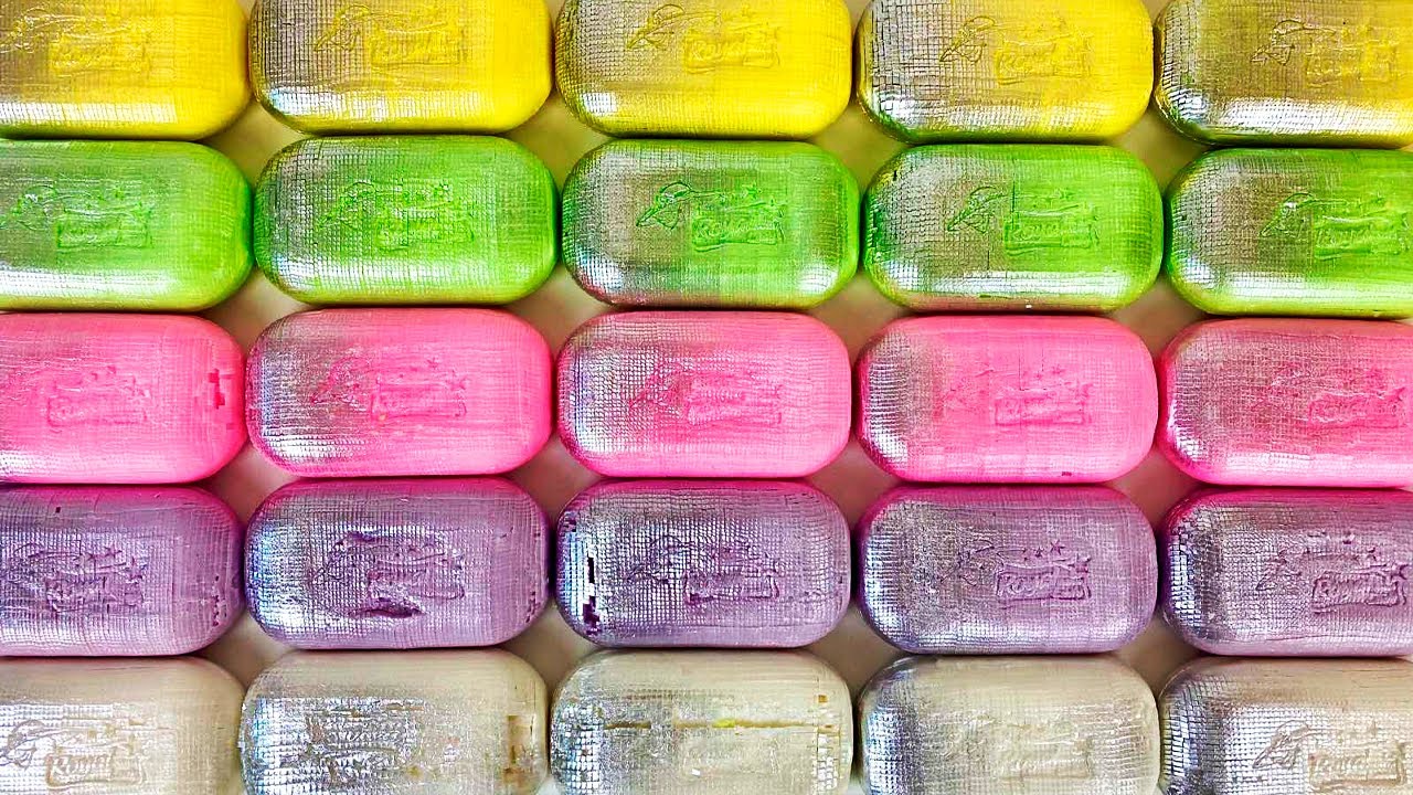 ⭐️ASMR⭐️ Cutting soap cubes. Carving soap. More satisfying video.