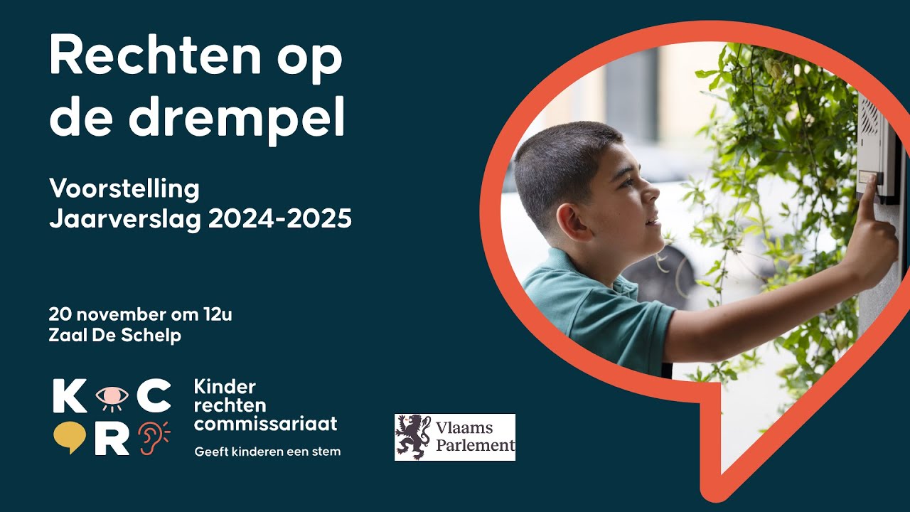 Voorstelling jaarverslag Kinderrechtencommissariaat 'Rechten op de drempel'