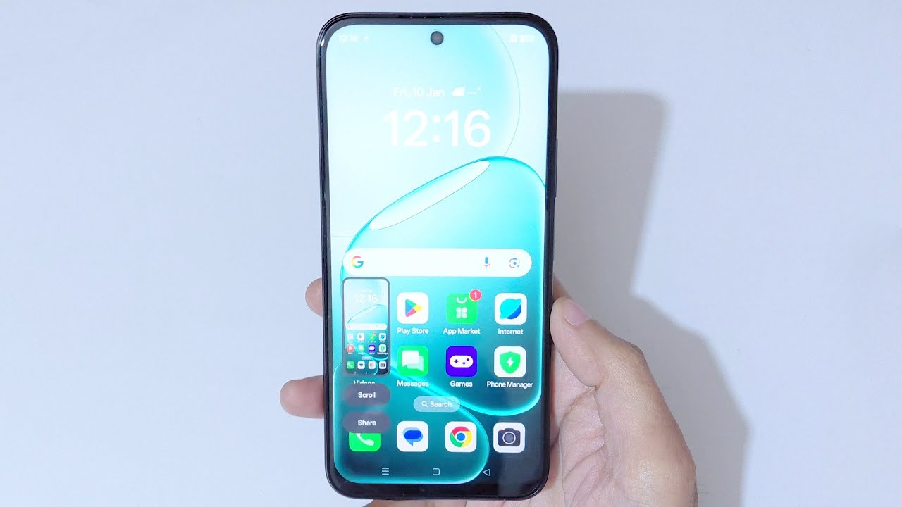 Как сделать скриншот на OPPO A6 Pro 5G