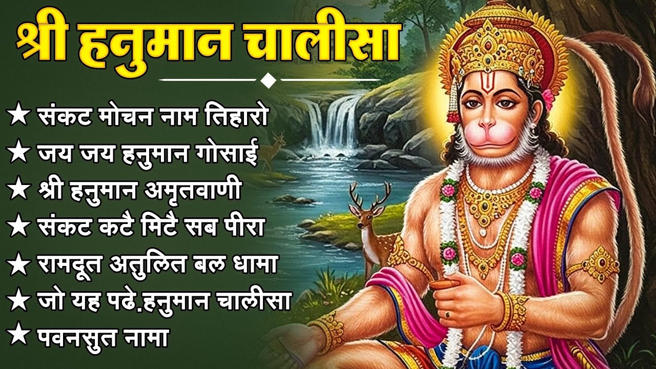 श्री हनुमान चालीसा 🌺🙏 shree hanuman chalisa original video 🙏🌺 gulshan kumar hariharan full hd